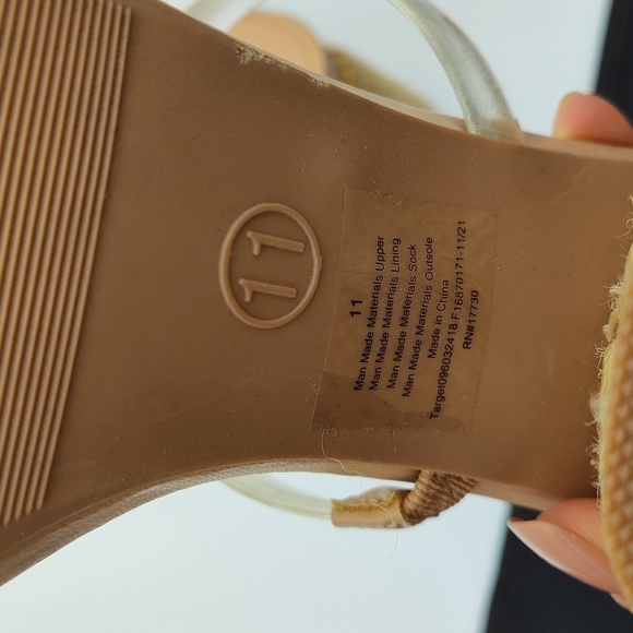 New A New Day Clear Strappy Slip-on Heel - Picture 9 of 9